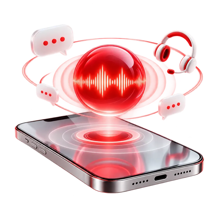 AI voice agent answering a phone call